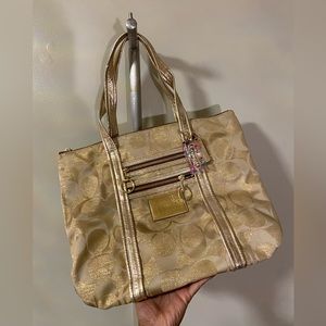 Coach Large Gold Tote